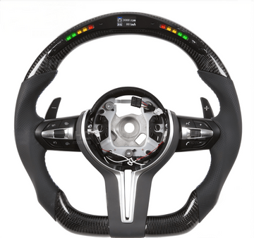 Carbon Fiber LED Display Steering Wheel for BMW 5 Series E60 LCI (2006 - 2009) - HyperSteering