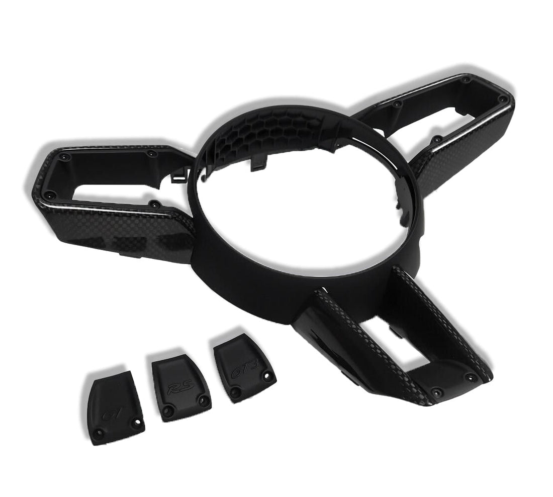 Carbon Fiber Steering Wheel Trim - Porsche 992 Carrera - HyperSteering