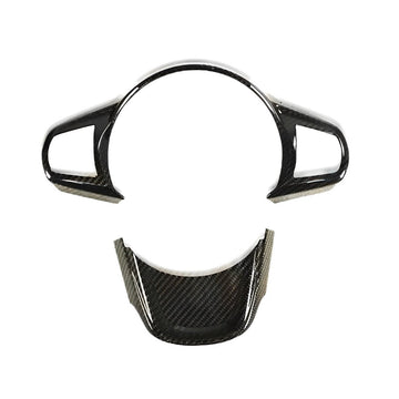Carbon Fiber Toyota Steering Wheel Trim A90 Supra 2019 - present by HyperSteering - HyperSteering