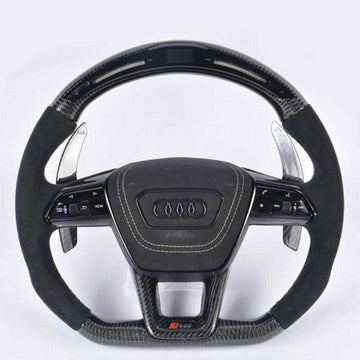 Custom Steering Wheel Audi RS6 / RS7 / RSQ8 Style (2010 - 2021) by HyperSteering - HyperSteering