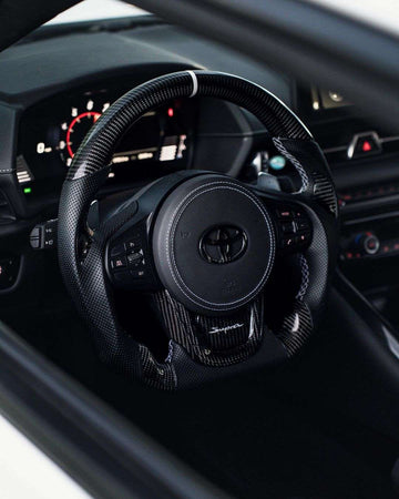 Custom Toyota Steering Wheel A90 Supra 2020 - present by HyperSteering - HyperSteering