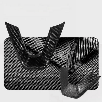 Dry Carbon Fiber Steering Wheel V - Cover for Model 3 Highland & New Model Y - HyperSteering