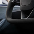 Alcantara Yoke Steering Wheel for Model 3 Highland & Model Y Juniper - HyperSteering