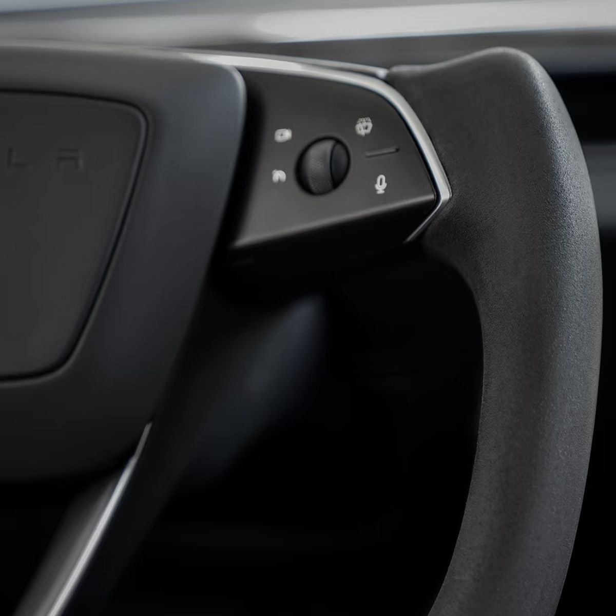 Alcantara Yoke Steering Wheel for Model 3 Highland & Model Y Juniper - HyperSteering