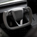 Alcantara Yoke Steering Wheel for Model 3 Highland & Model Y Juniper - HyperSteering