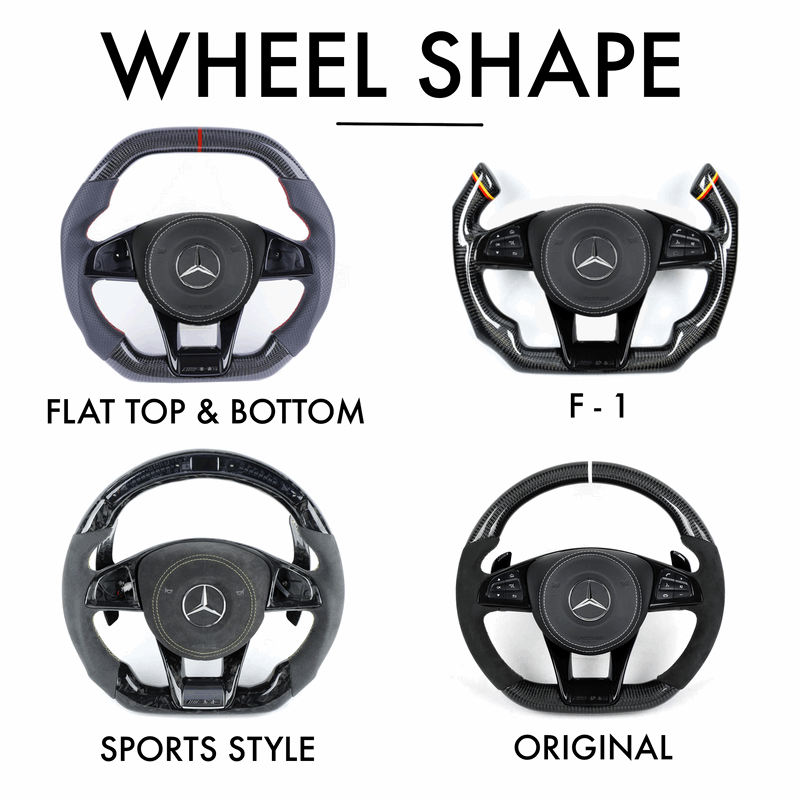 AMG Performance Style Custom Steering Wheel Mercedes Benz 2017 by HyperSteering - HyperSteering