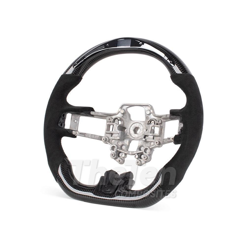 Carbon Fiber Ford Mustang Steering Wheel - S550 (LCI) by HyperSteering - HyperSteering