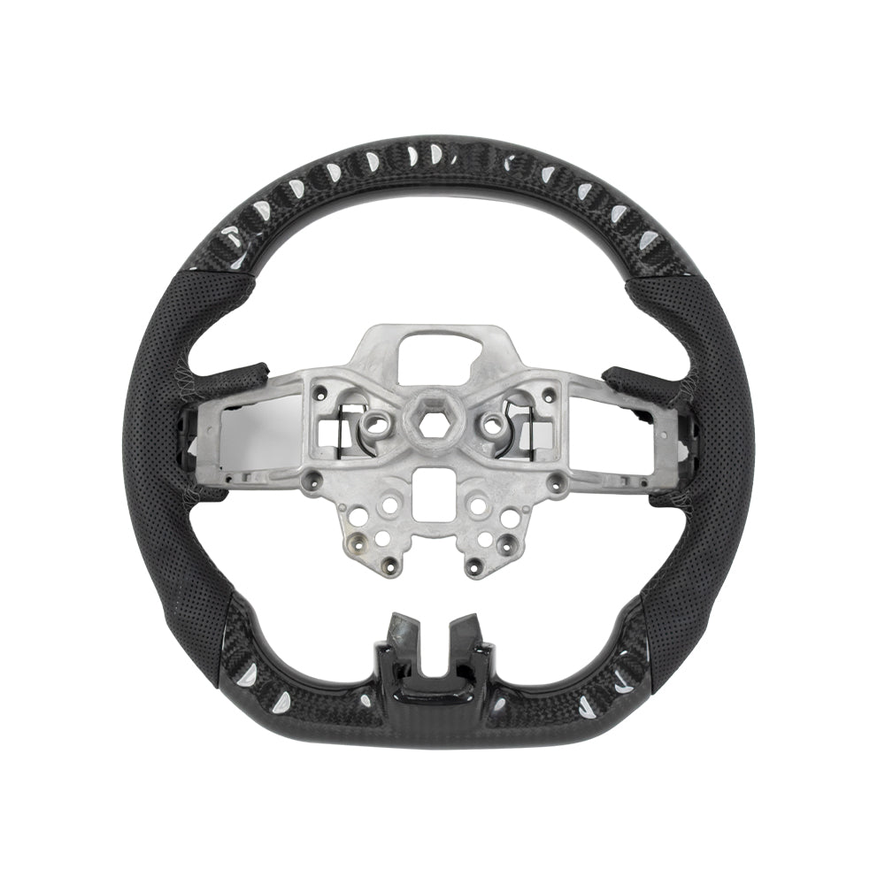 Carbon Fiber Ford Mustang Steering Wheel - S550 (LCI) by HyperSteering - HyperSteering