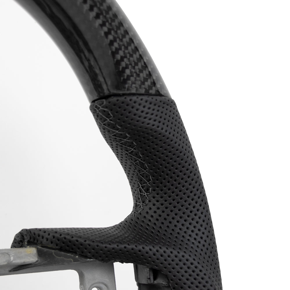 Carbon Fiber Ford Mustang Steering Wheel - S550 (LCI) by HyperSteering - HyperSteering