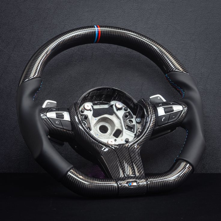 Carbon Fiber & Leather M - Style Steering Wheel for BMW E60 LCI (2006 - 2009) - HyperSteering