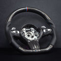 Carbon Fiber & Leather M - Style Steering Wheel for BMW E60 LCI (2006 - 2009) - HyperSteering
