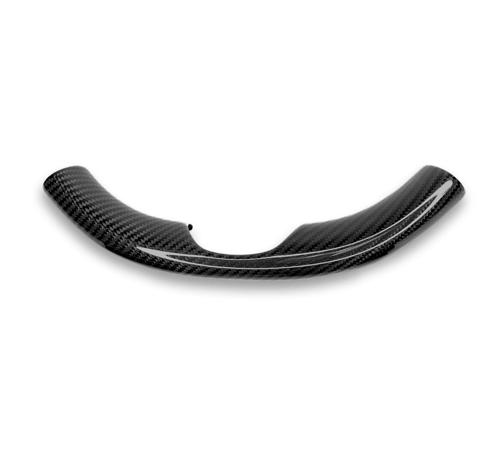Carbon Fiber Steering Wheel Bottom Cover - Tesla Model 3 & Y - HyperSteering