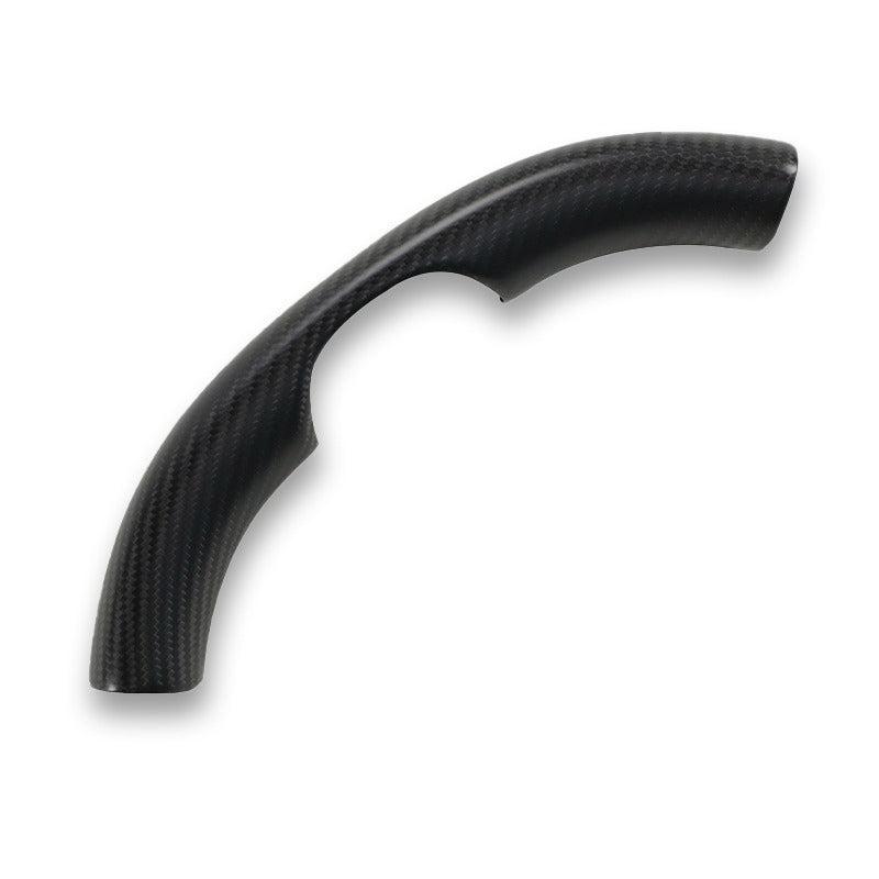 Carbon Fiber Steering Wheel Bottom Cover - Tesla Model 3 & Y - HyperSteering