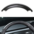 Carbon Fiber Steering Wheel Trim Kit for Tesla Model 3 / Y (Upper & Lower) - HyperSteering