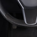 Carbon Fiber Steering Wheel Trim Kit for Tesla Model 3 / Y (Upper & Lower) - HyperSteering