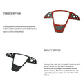 Carbon Fiber Steering Wheel Trim Panel Cover for Model S/X 2021+ - HyperSteering