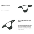 Carbon Fiber Steering Wheel Trim Panel Cover for Model S/X 2021+ - HyperSteering