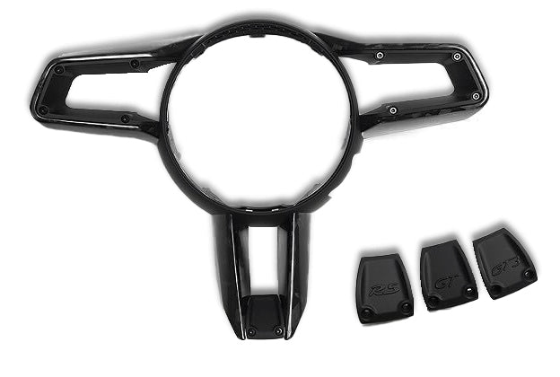 Carbon Fiber Steering Wheel Trim - Porsche 992 Carrera - HyperSteering