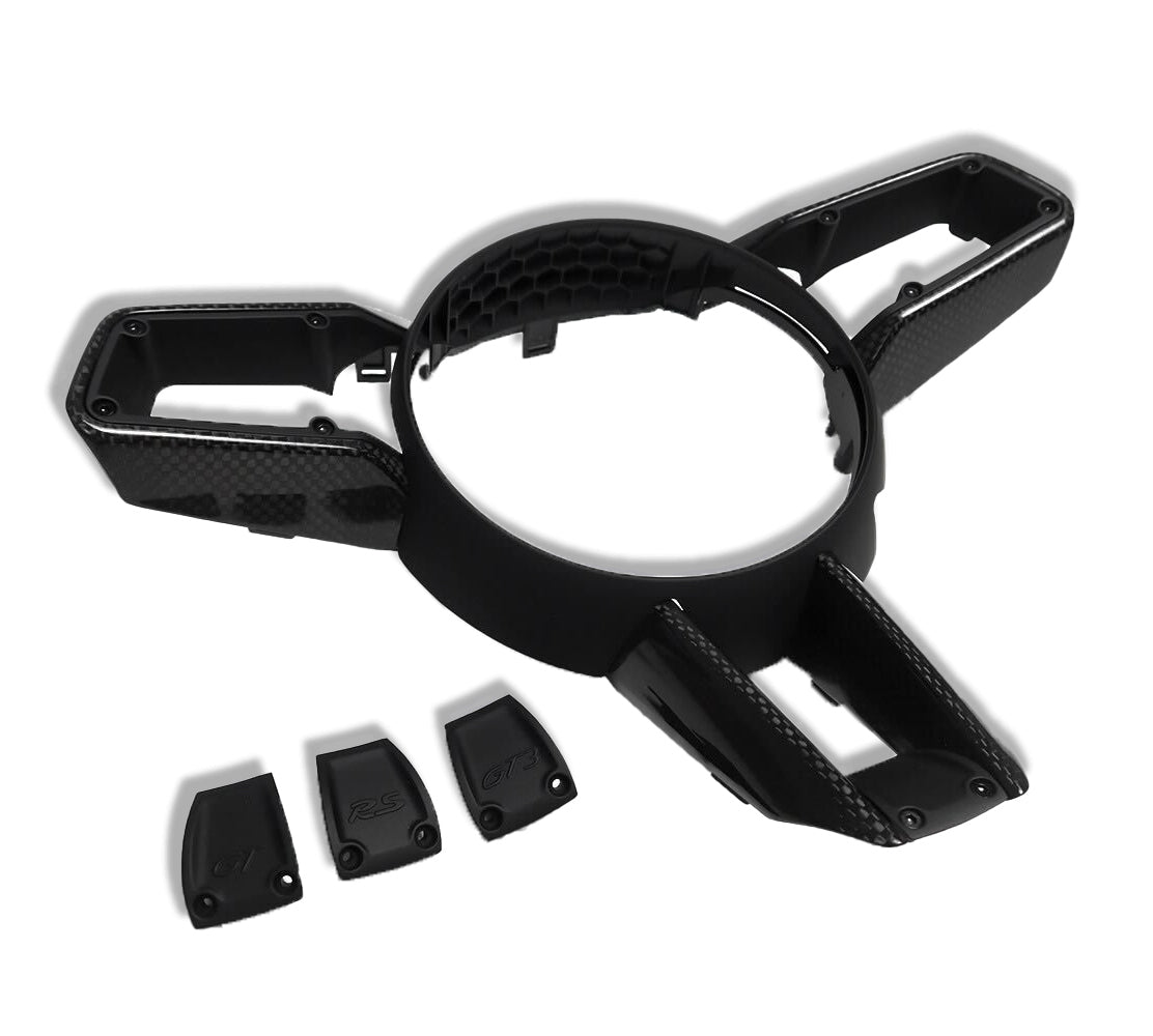 Carbon Fiber Steering Wheel Trim - Porsche 992 Carrera - HyperSteering