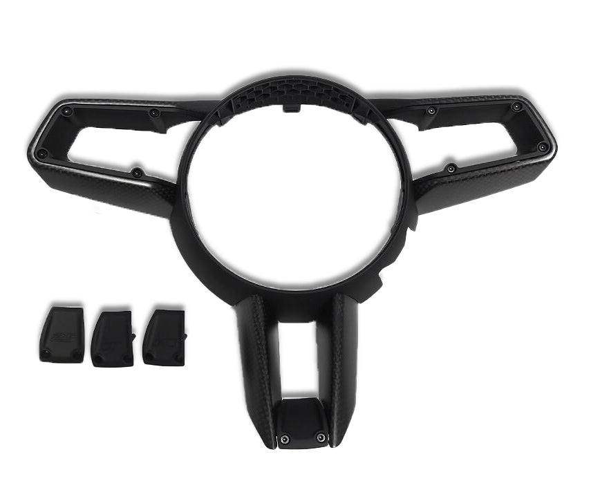 Carbon Fiber Steering Wheel Trim - Porsche 992 Carrera - HyperSteering