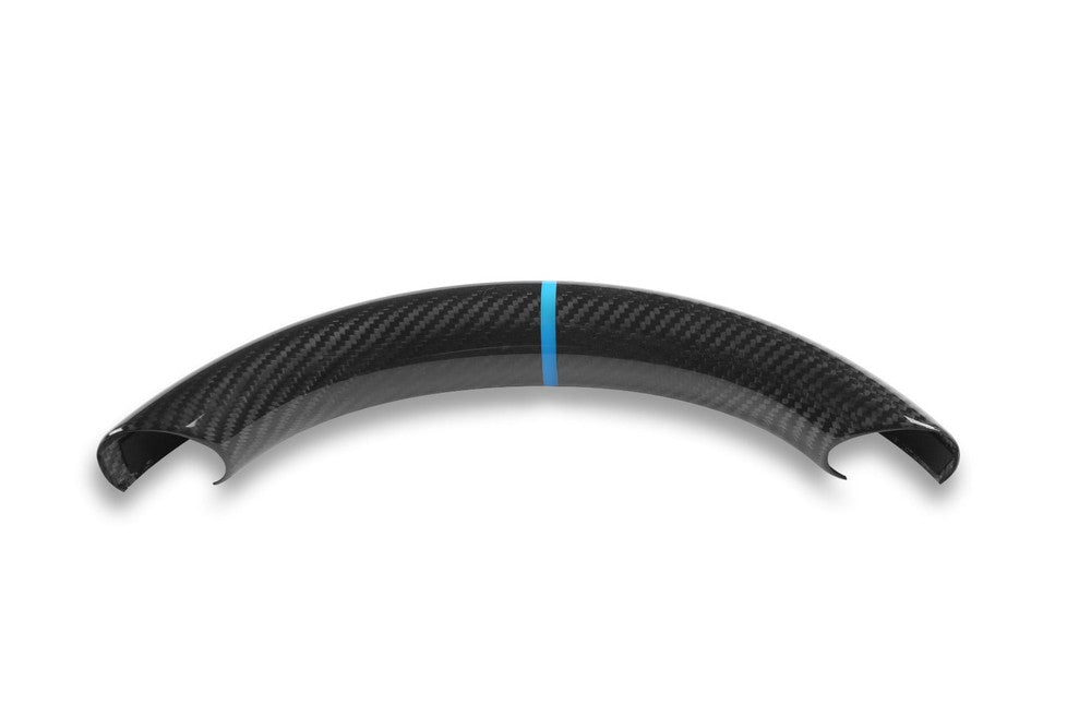 Carbon Fiber Steering Wheel Upper Cover for Tesla Model 3 & Y - HyperSteering