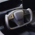 Carbon Fiber Yoke Plaid Steering Wheel Upgrade for Tesla Model S / X 2021 - 2025 - HyperSteering
