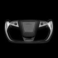 Carbon Fiber Yoke Steering Wheel for Tesla Cybertruck - HyperSteering