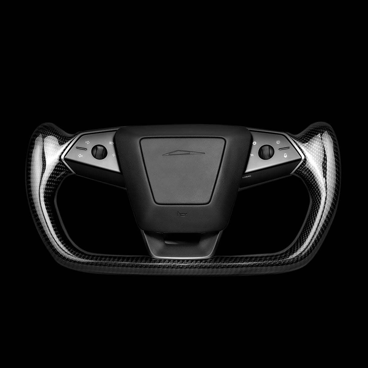 Carbon Fiber Yoke Steering Wheel for Tesla Cybertruck - HyperSteering