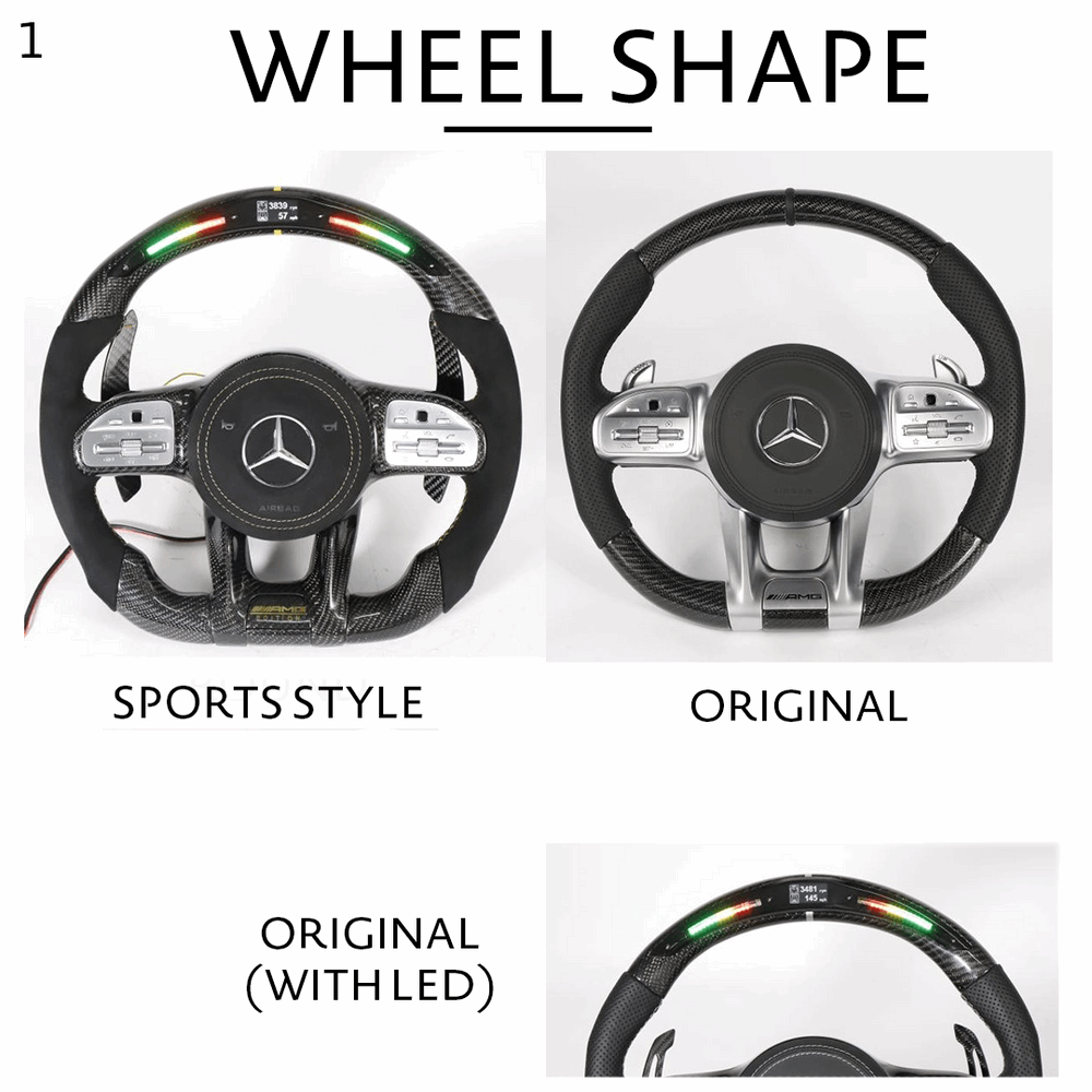 Custom AMG Perfoemance Style Steering Wheel Mercedes Benz (2010 - 2020) by HyperSteering - HyperSteering
