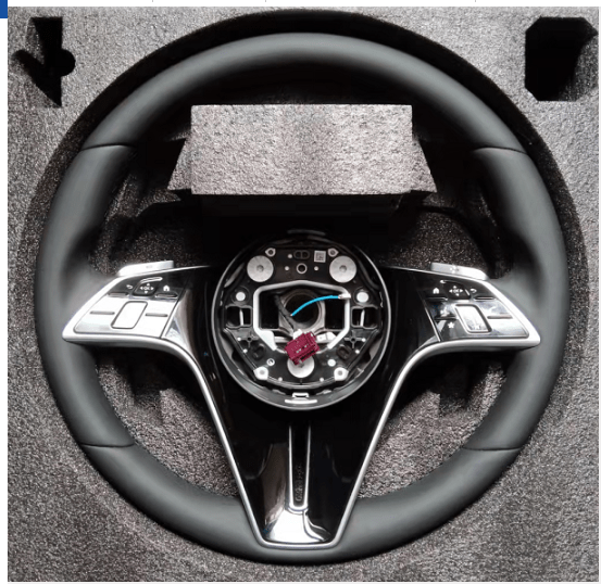 Custom Benz Steering Wheel Maybach S - class 2021 w223 for w221 by HyperSteering - HyperSteering