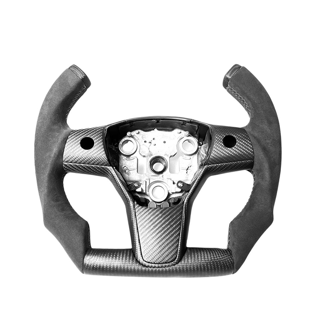 Custom Carbon Fiber Steering Wheel for Tesla Model 3 / Y【F1 Style】 - HyperSteering