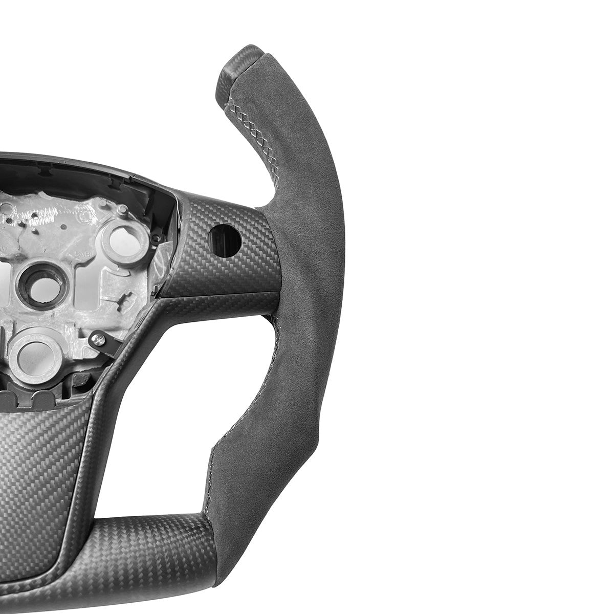 Custom Carbon Fiber Steering Wheel for Tesla Model 3 / Y【F1 Style】 - HyperSteering