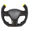 Custom Carbon Fiber Steering Wheel for Tesla Model 3 / Y【F1 Style】 - HyperSteering
