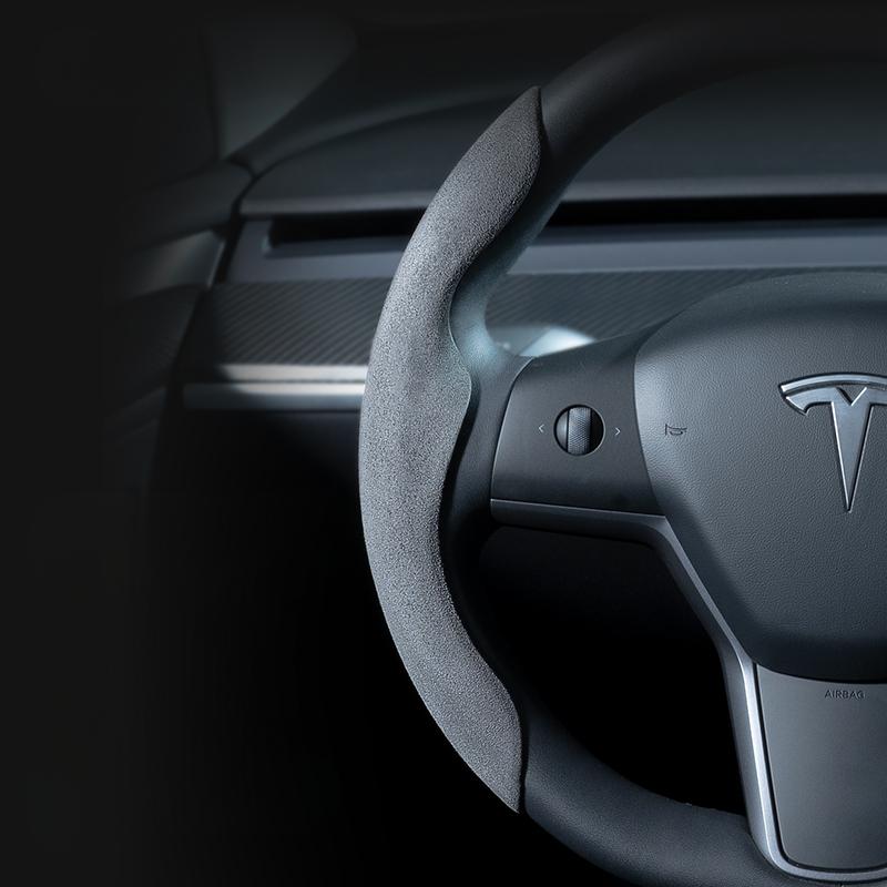Custom Fit Steering Wheel Cover for Tesla Model 3 & Y - HyperSteering