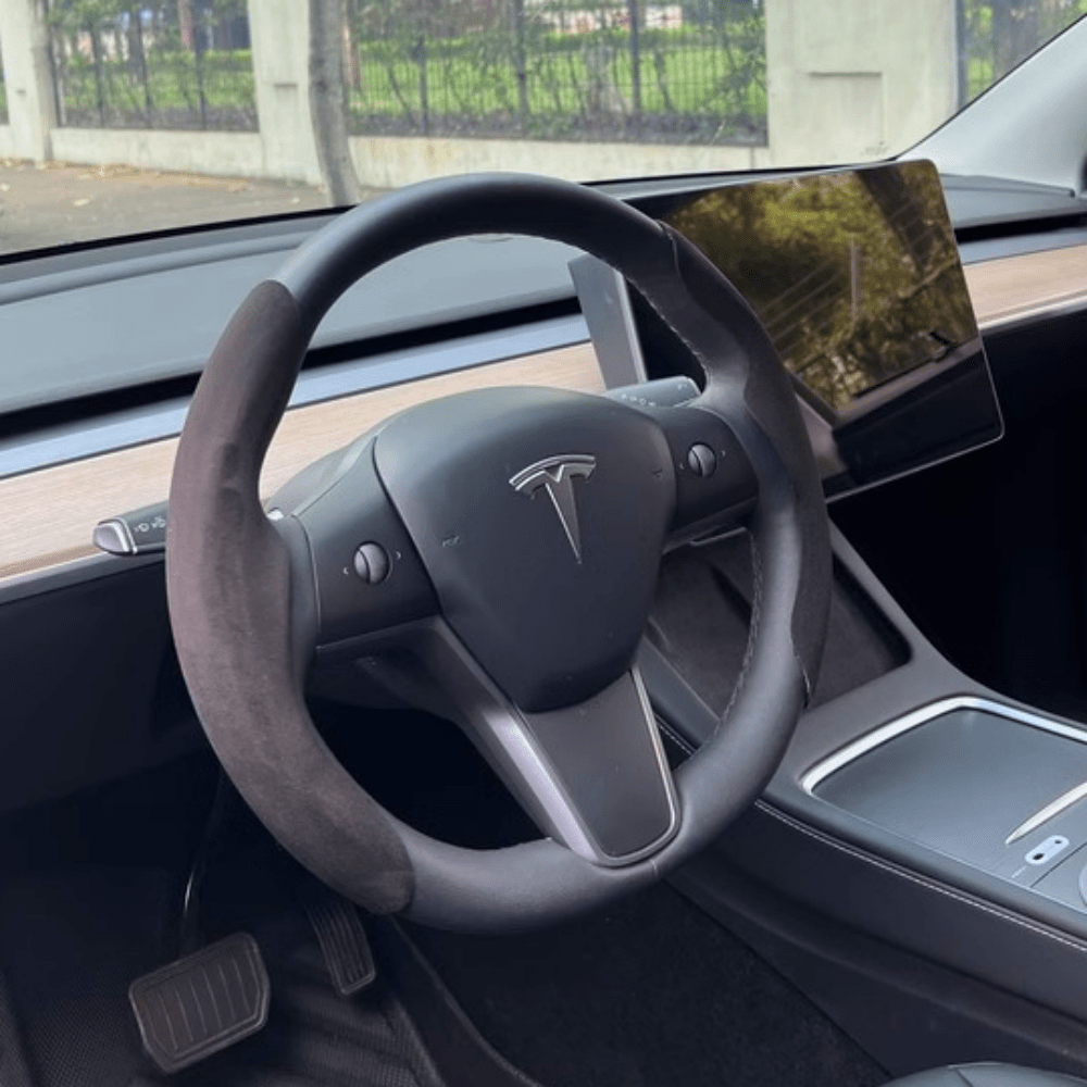 Custom Fit Steering Wheel Cover for Tesla Model 3 & Y - HyperSteering