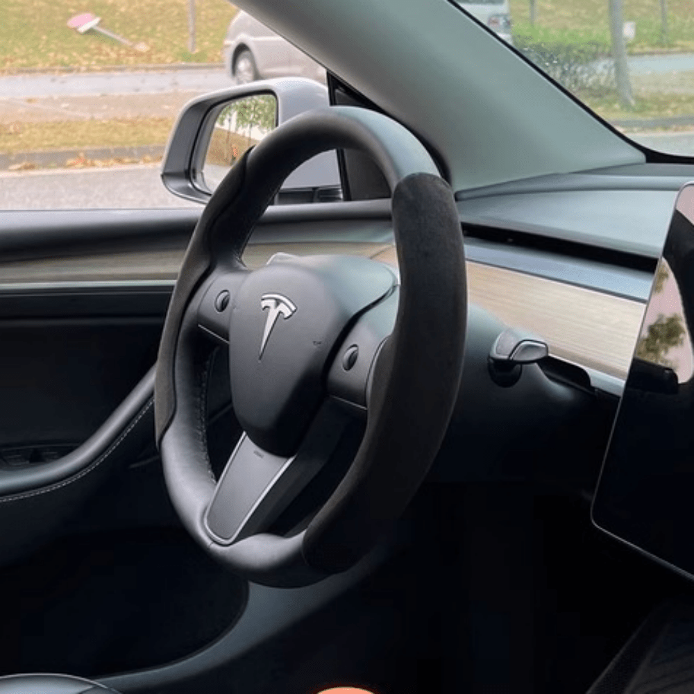 Custom Fit Steering Wheel Cover for Tesla Model 3 & Y - HyperSteering