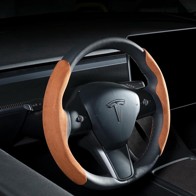 Custom Fit Steering Wheel Cover for Tesla Model 3 & Y - HyperSteering