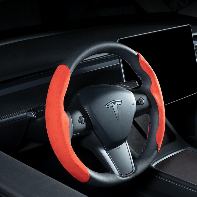 Custom Fit Steering Wheel Cover for Tesla Model 3 & Y - HyperSteering