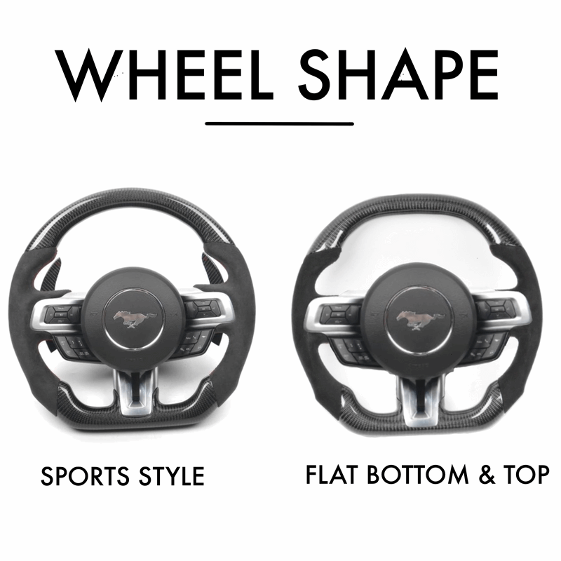 Custom Ford Mustang Steering Wheel 2015 - 2022 by HyperSteering - HyperSteering