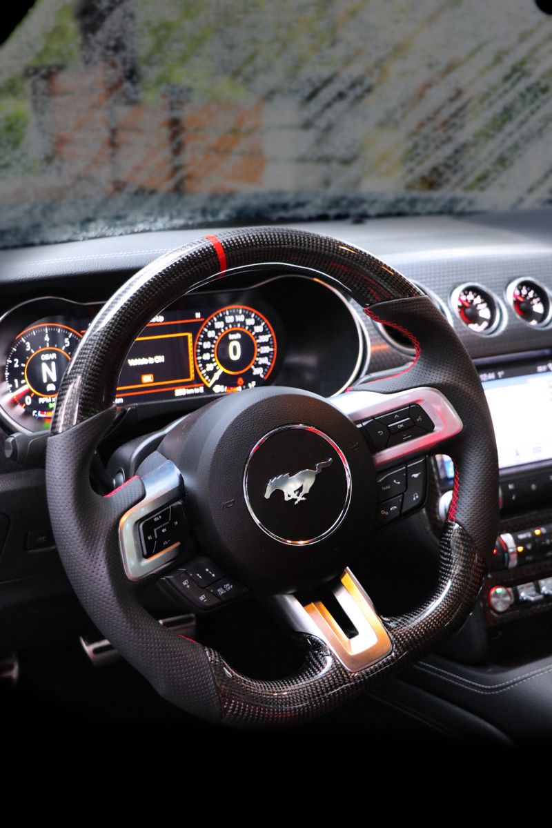 Custom Ford Mustang Steering Wheel 2015 - 2022 by HyperSteering - HyperSteering
