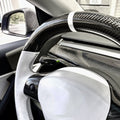 Custom Round Carbon Fiber Steering wheel for Tesla Model 3 / Y - HyperSteering