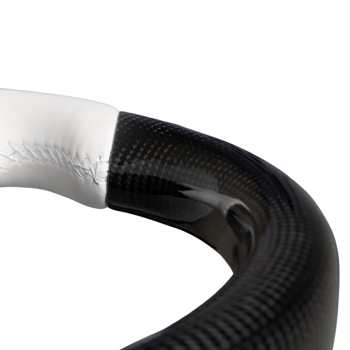 Custom Round Carbon Fiber Steering wheel for Tesla Model 3 / Y - HyperSteering