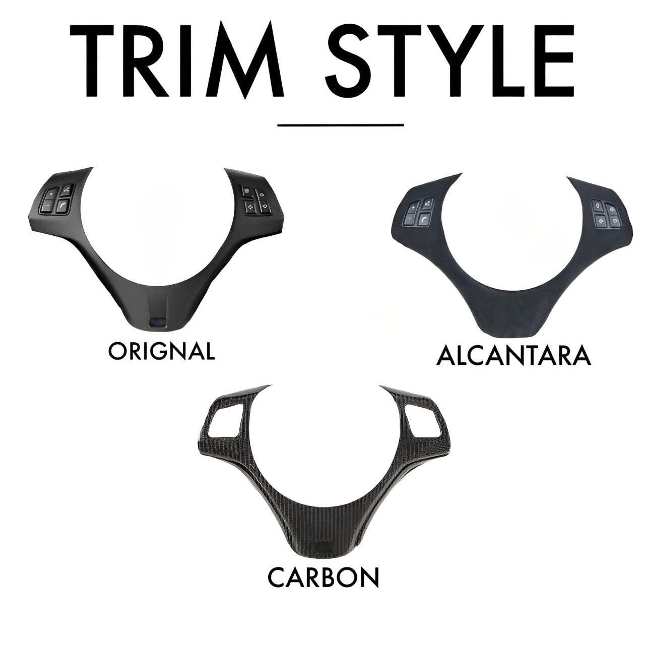 Custom Steering Wheel - 05 - 13 BMW 1/3/X1/X3/M3 Series M Sport| E90 E91 E92 E93 E82 E88 E84 E83 by HyperSteering - HyperSteering