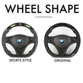Custom Steering Wheel - 05 - 13 BMW 1/3/X1/X3/M3 Series M Sport| E90 E91 E92 E93 E82 E88 E84 E83 by HyperSteering - HyperSteering