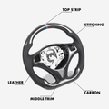 Custom Steering Wheel - 05 - 13 BMW 1/3/X1/X3/M3 Series M Sport| E90 E91 E92 E93 E82 E88 E84 E83 by HyperSteering - HyperSteering