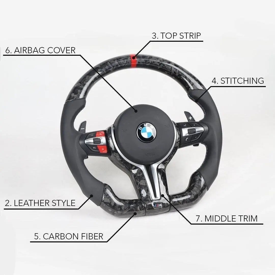 Custom Steering Wheel 10 - 18 BMW M5 M6 DCT | F10 F12 F13 by HyperSteering - HyperSteering