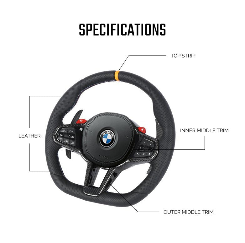 Custom Steering Wheel - 12 - 20 BMW 2 3 4 Series Sport | F22 F23 F30 F31 F32 F33 F36 by HyperSteering - HyperSteering