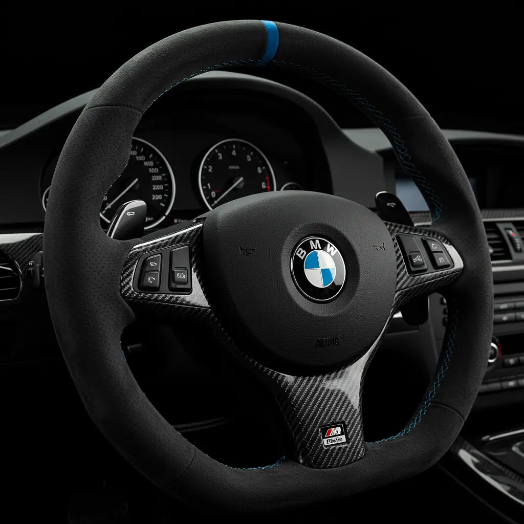Custom Steering Wheel BMW 5 series sedan 04 - 10 | 5 6 Series | E60 E63 E64 by HyperSteering - HyperSteering