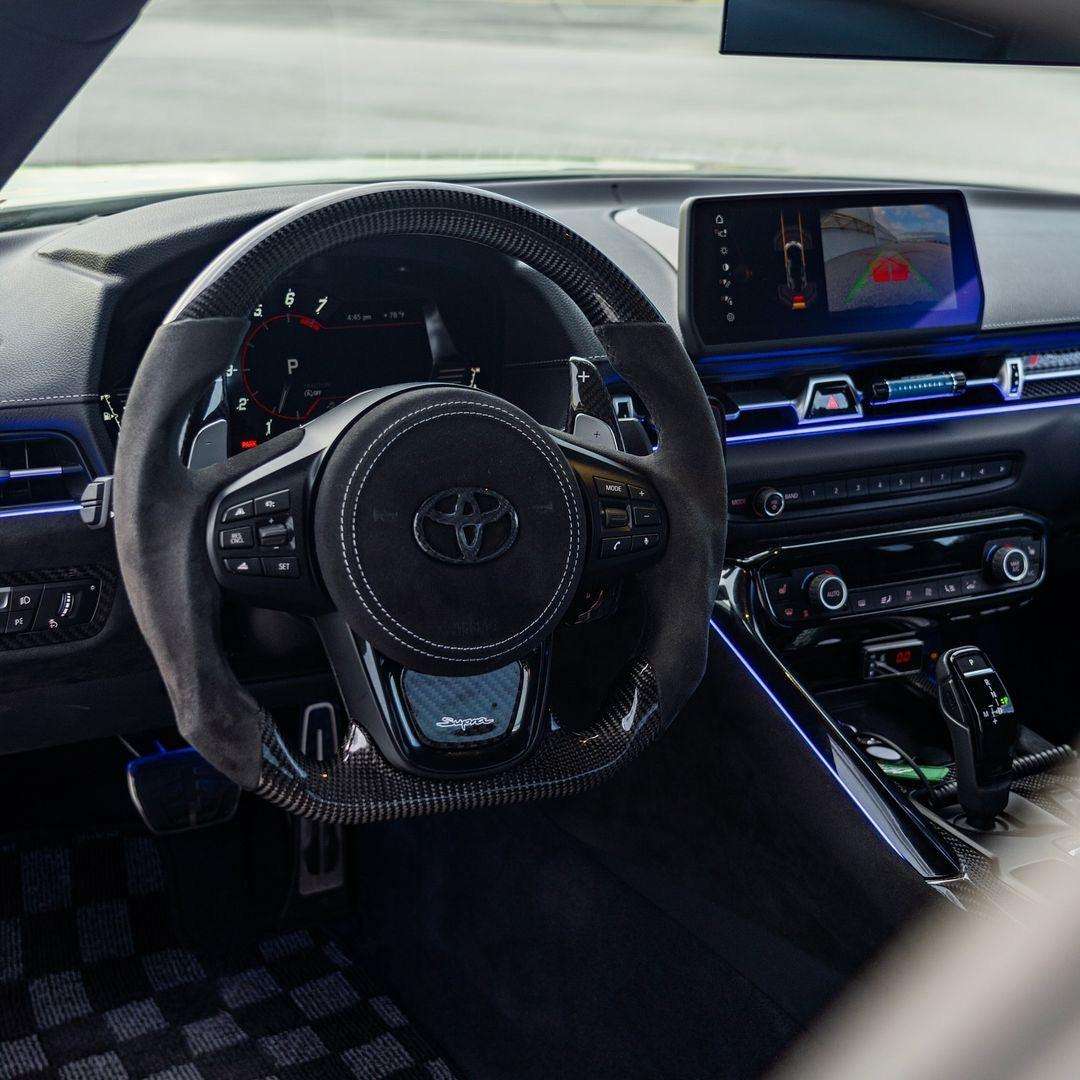 Custom Toyota Steering Wheel A90 Supra 2020 - present by HyperSteering - HyperSteering