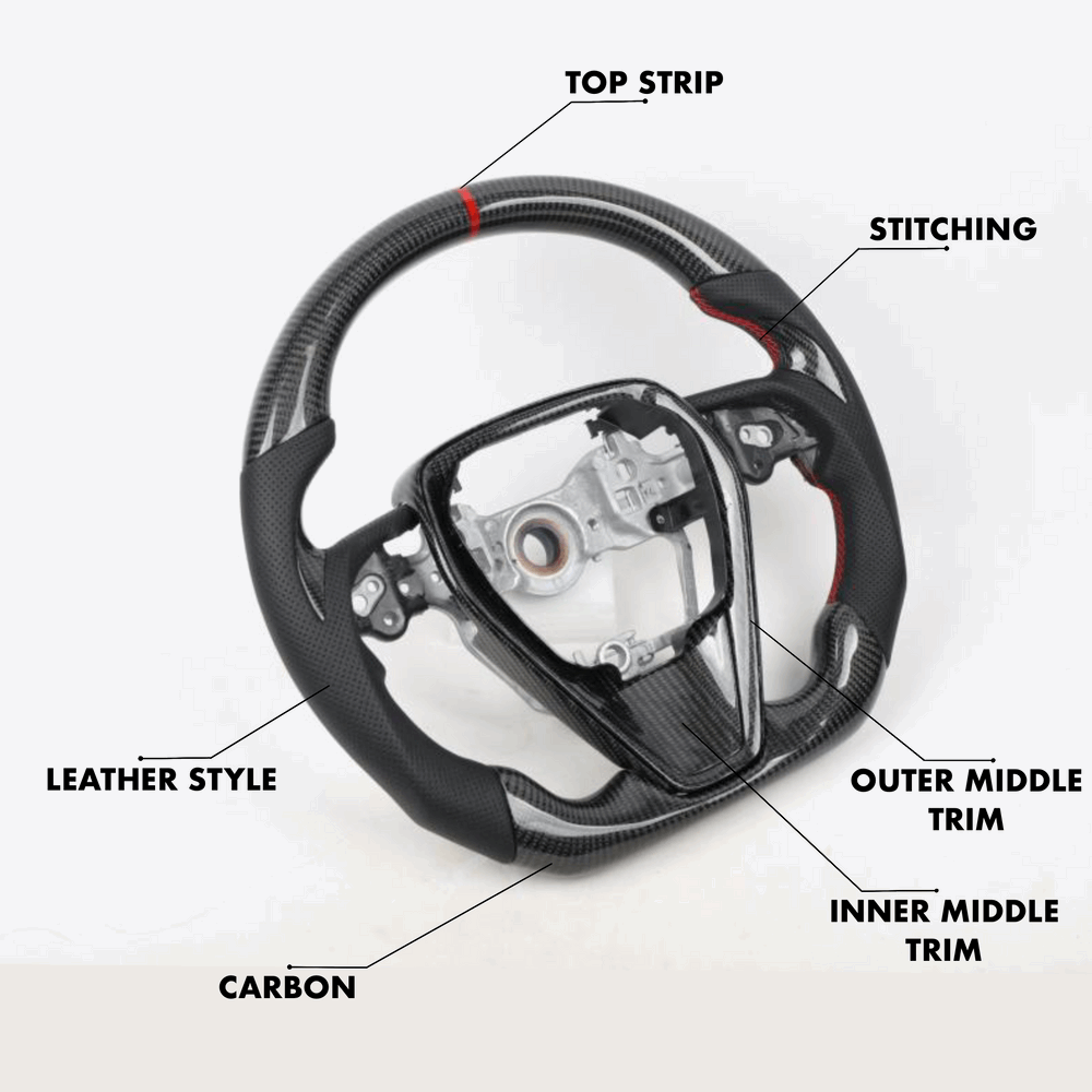 Custom Toyota Steering Wheel Camry Style 2012 - 2021 by HyperSteering - HyperSteering